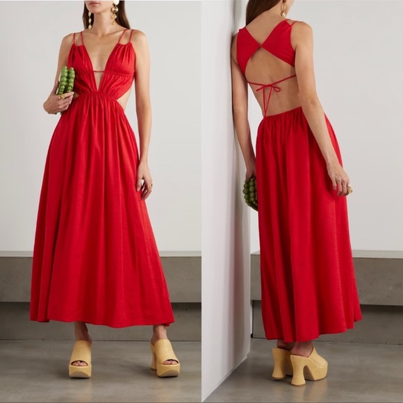 cult gaia Dresses & Skirts - NWT Cult Gaia Dua Dress in Ghermez - Size Medium